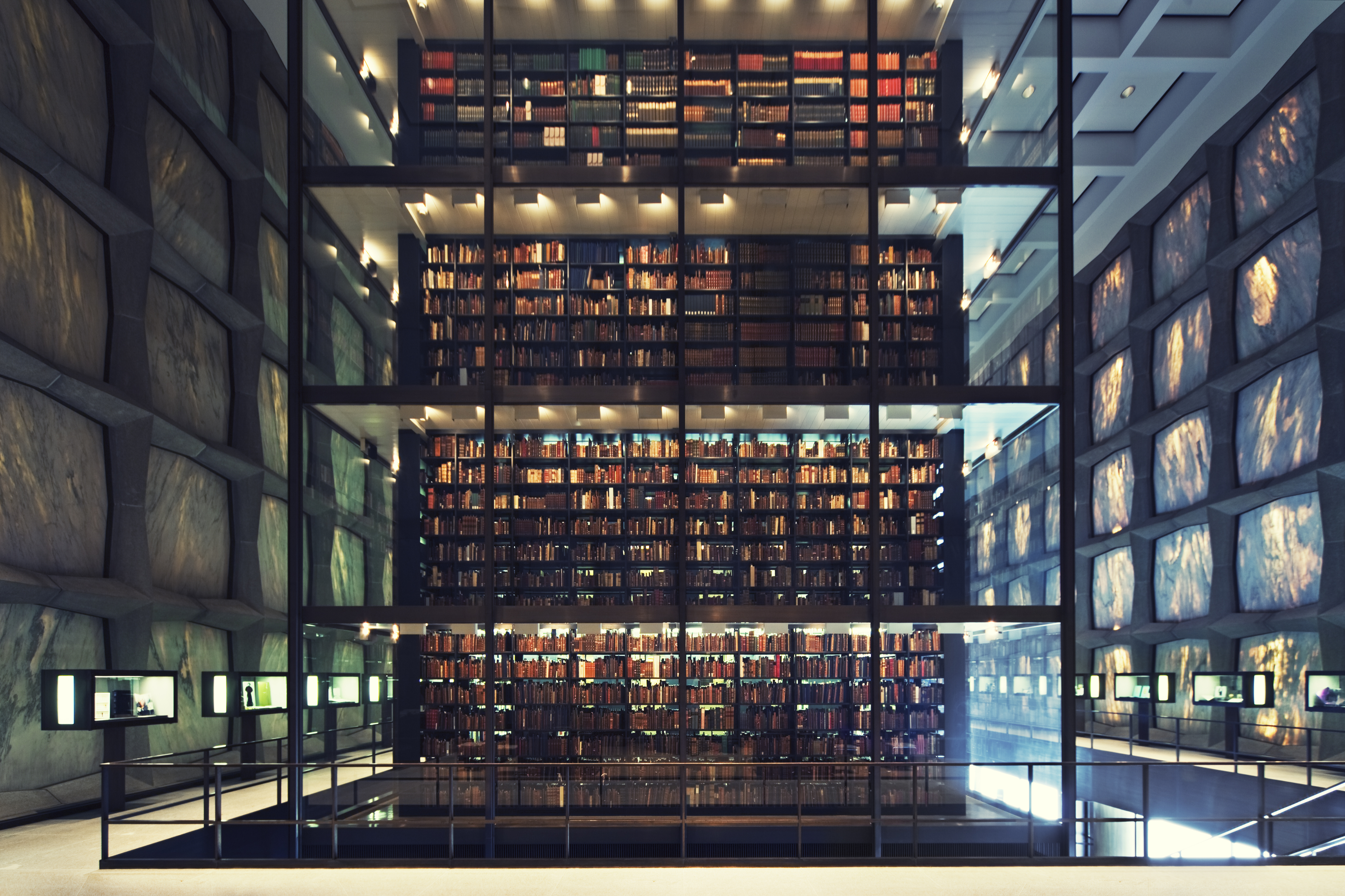 wonderful library bulit in 1960s - marble facade with hudge glass cube in the middle - slight cross tretment - camera canon 5D mark II  - unshapred RAW - adobe colorspace